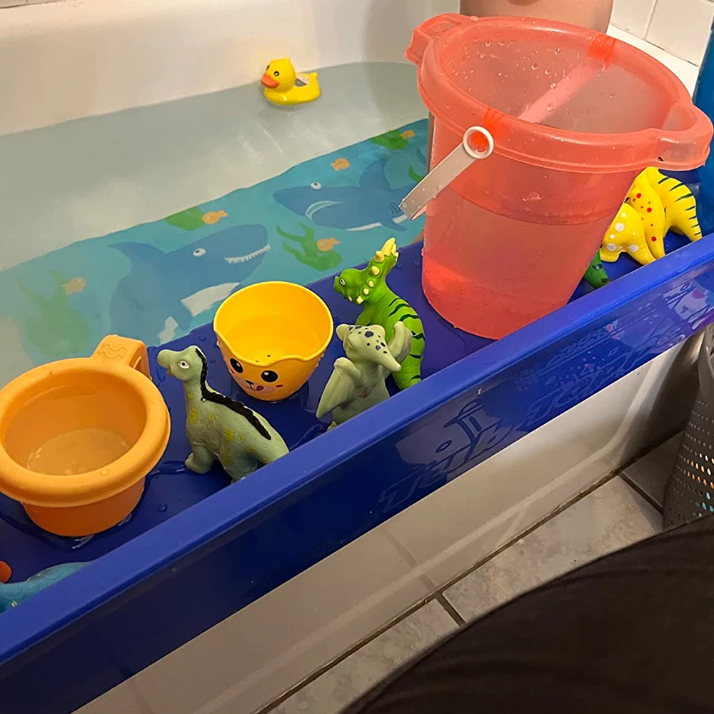 Bathroom Baby Kid Bathtub Corner Shower Splash Guard Detachable Play