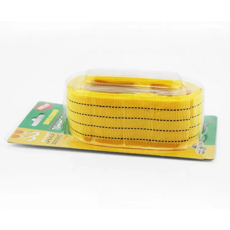 Sangle De Remorquage Jaune 3 Tonnes - 3m Ou 5m, Renforcée, Crochets De Sécurité En Acier Pour Voiture, 4x4, SUV
