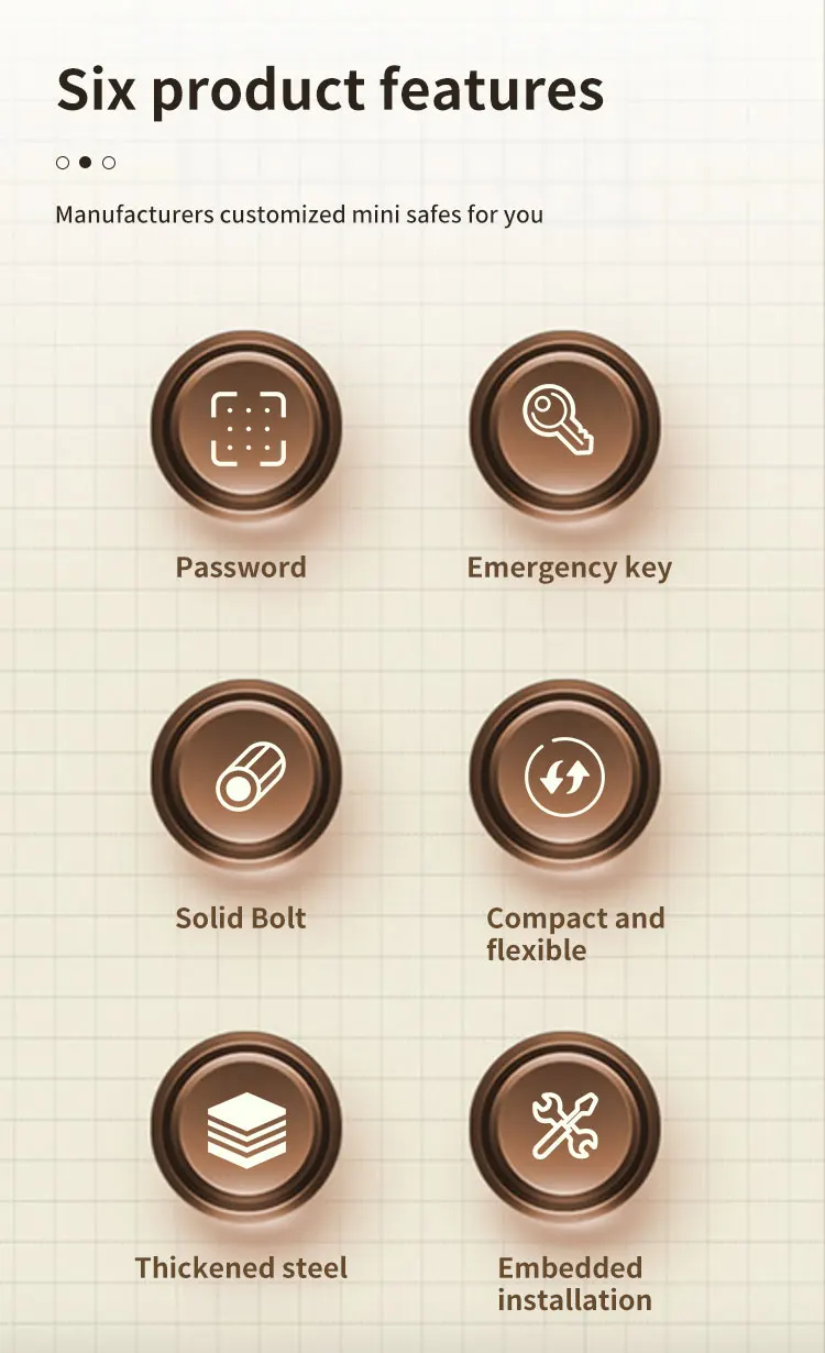 CEQSAFE Small Mini Eletronic Deposit Digital Password Lock Safe Box for Money manufacture