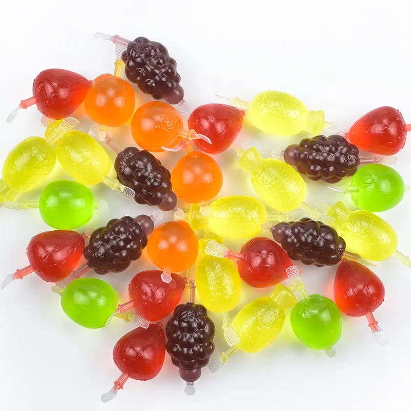 2025 Hot Sale 40G Grape Strawberry Apple Fruit Shaped Jelly Pudding Jelly