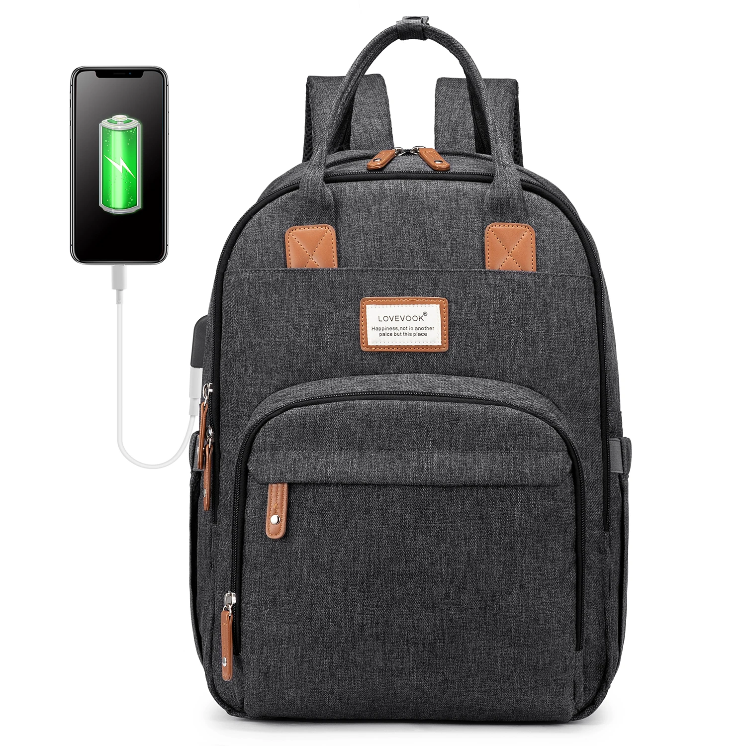 Lovevook Realer防水聚酯笔记本电脑包背包 带usb充电电脑休闲手提包 Buy 手袋 钱包和手袋 钱包product On Alibaba Com