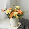 Round gold azalea champagne-colored suit