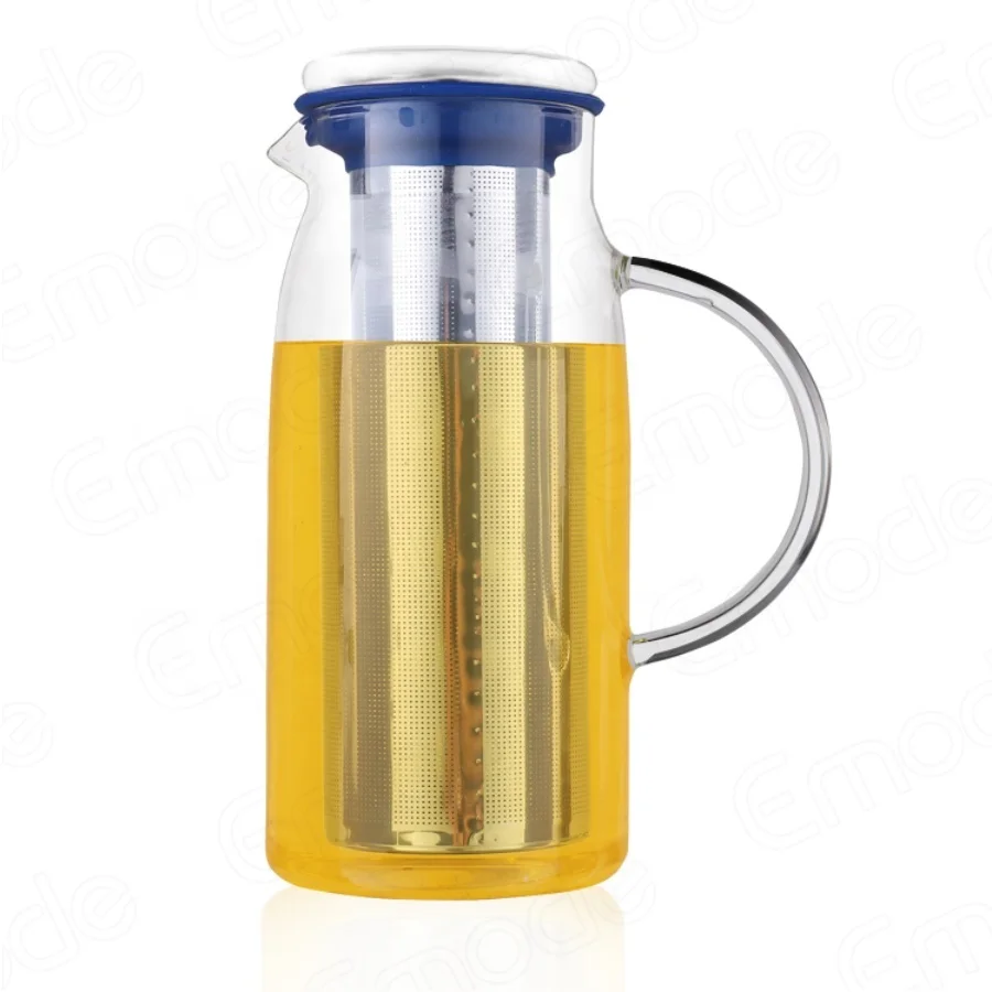 Glass Airtight Cold Brew Iced Tea Maker Pitcher With Spout Brewing ...