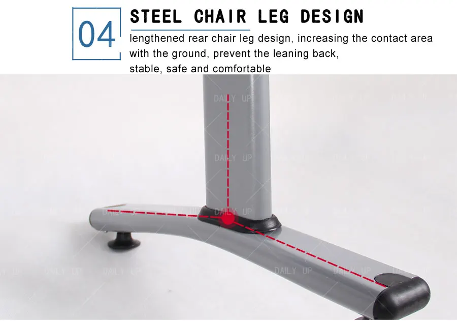 High Quality Station Waiting Bench With Metal Transom And Curved Back Durable Airport Chair Set For Public Area And Hospital