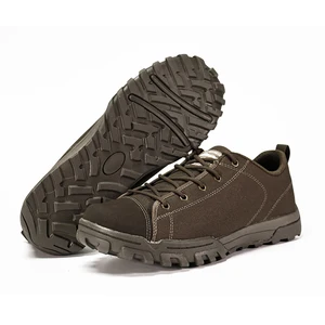 High Quality Wholesale Custom Label Brown Coyote Comfortable Tactical Combat Running Safety Shoes for Men and Women Low Cut