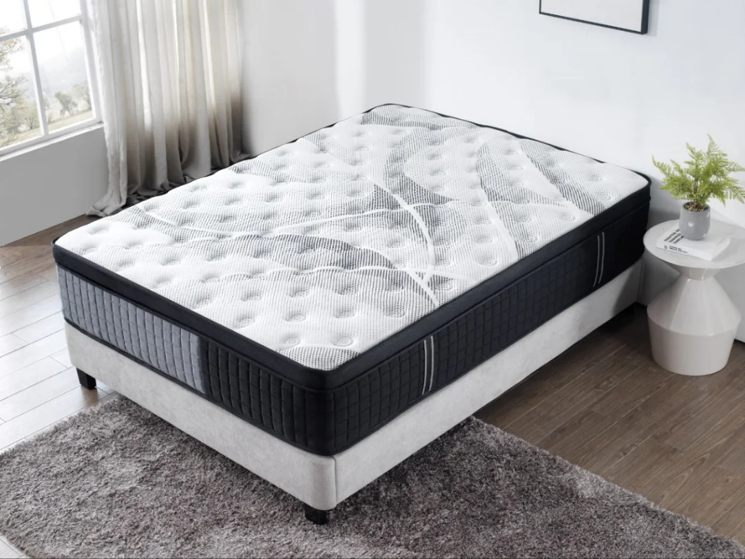 French Bedroom Spring Mattress Manufacturers Luxury Hotel Memory Foam Single Double Queen King Size Bed Mattress