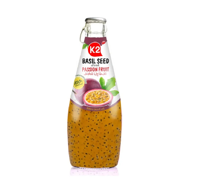 330ml Basil Seed Lychee Juice Drink Good Price For Export Fresh