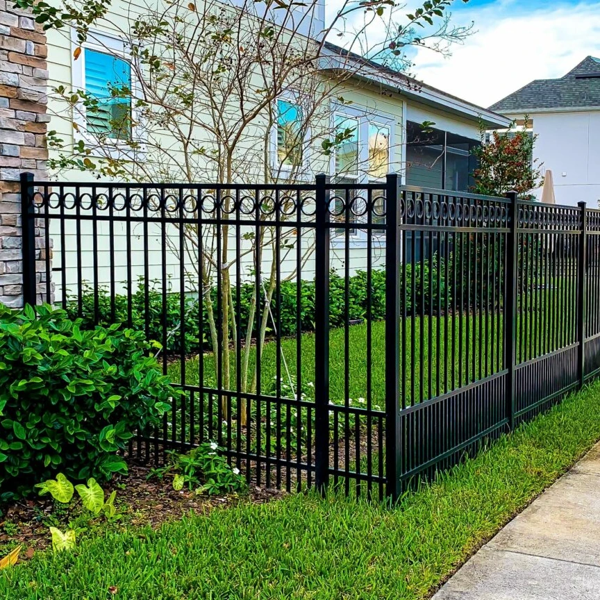 OEM ODM Factory 6 Foot Dog Proof Wrought Iron Fence Wrought Iron Garden