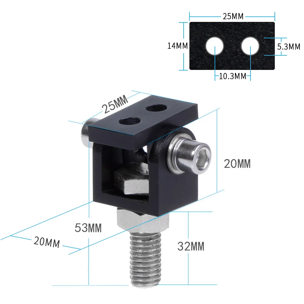 Универсальный светодиодный мотоциклетный кронштейн 8 мм, держатель лампы с зажимом для фар, противотуманных фар, стентов для Yamaha cafe racer Offroad