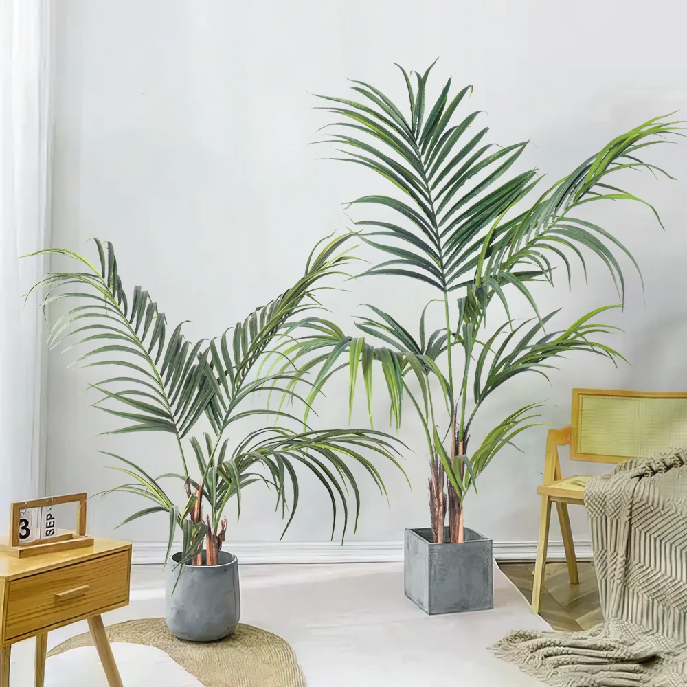 Artificial Plant Manufacturer Custom Green Bonsai Areca Palm Plastic