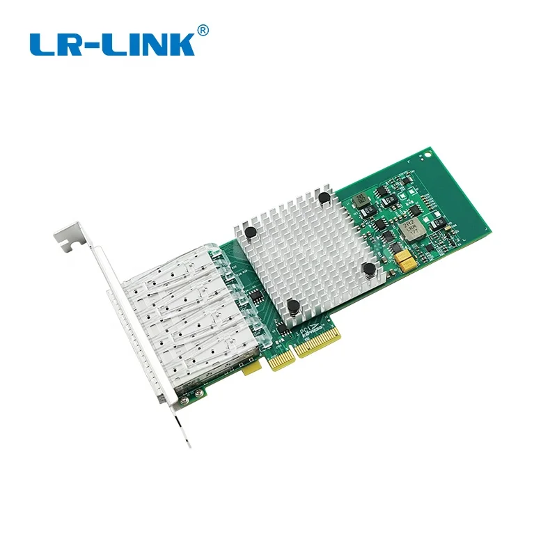 LR-LINK LREC9714HF-4SFP Серверная сетевая карта четыре порта волокна PCIe x4 для программирования в производственных условиях 1000 Мбит/с Nic Сетевая