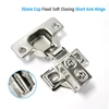 35mm cup fixed soft closing short arm hinge