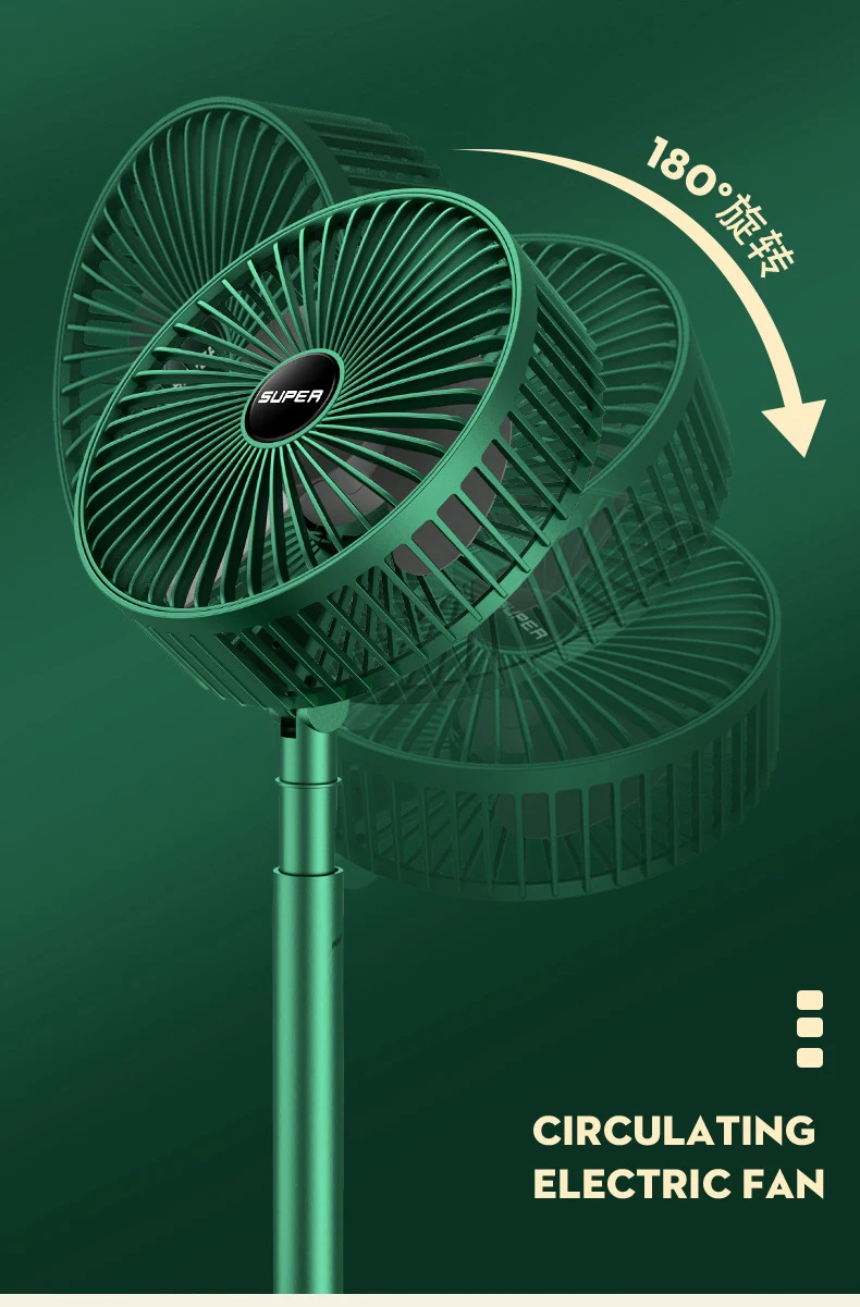 Portable Usb Rechargeable Fan,Low Noise High Battery Life Standby Mini