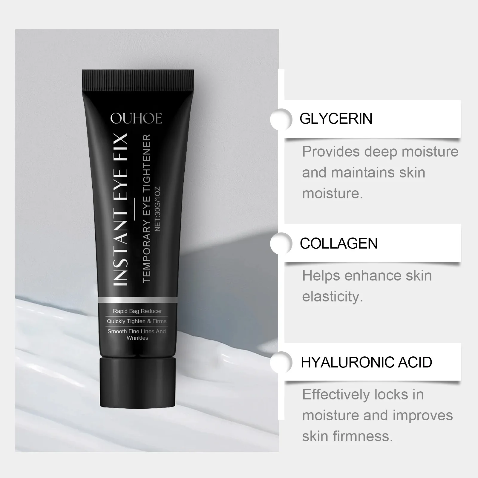 OUHOE Firming Fine Line Eye Cream Relieves Dry Lines and Moisturizes Around the Eyes