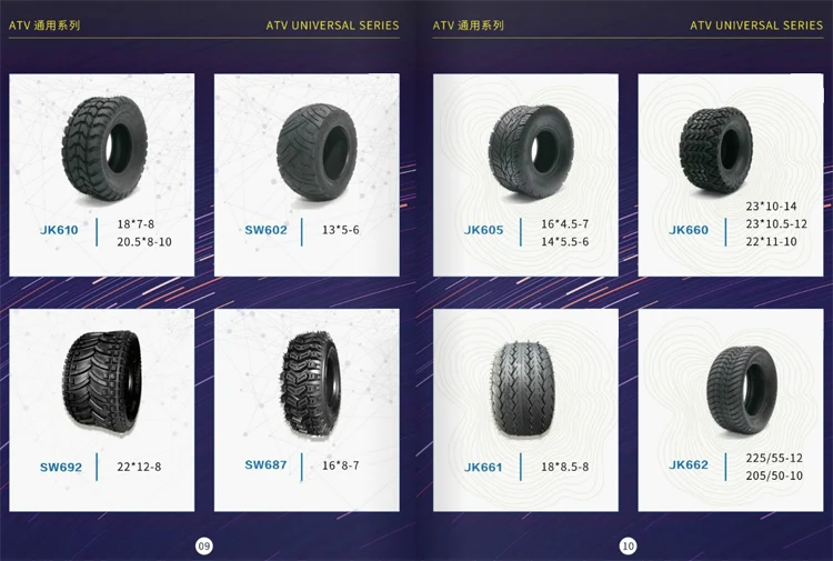 ATV UTV Tires 16x8-7 19x7-8 18x9.5-8 22x7-10 22X10-10 25x8-12 25x10-12 26x9-14 Tyre