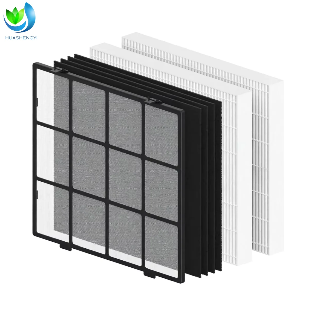 Washable Reusable Pre-Filter Kit for Coway Airmega AP-1512HH/200M Air Purifier Includes 2 HEPA & 4 Carbon Filters