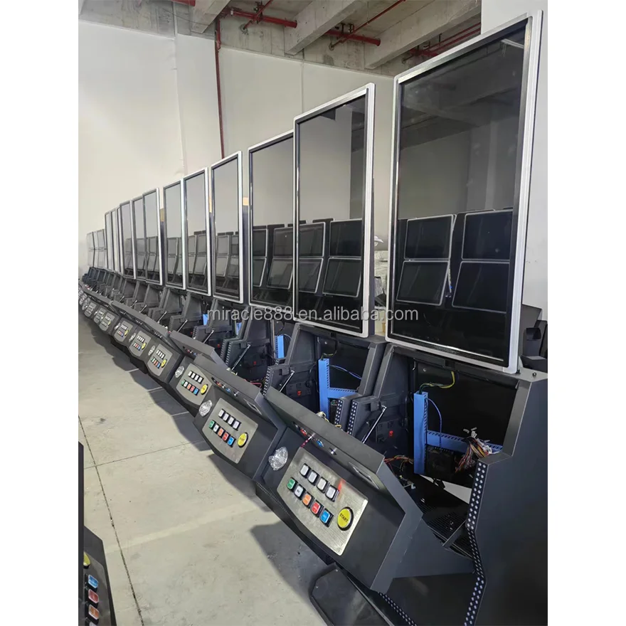 Miracle Vertical for Skill Game Machine with 23.6inch Curved Screen Metal+Acrylic Cabinet Customizable Panel