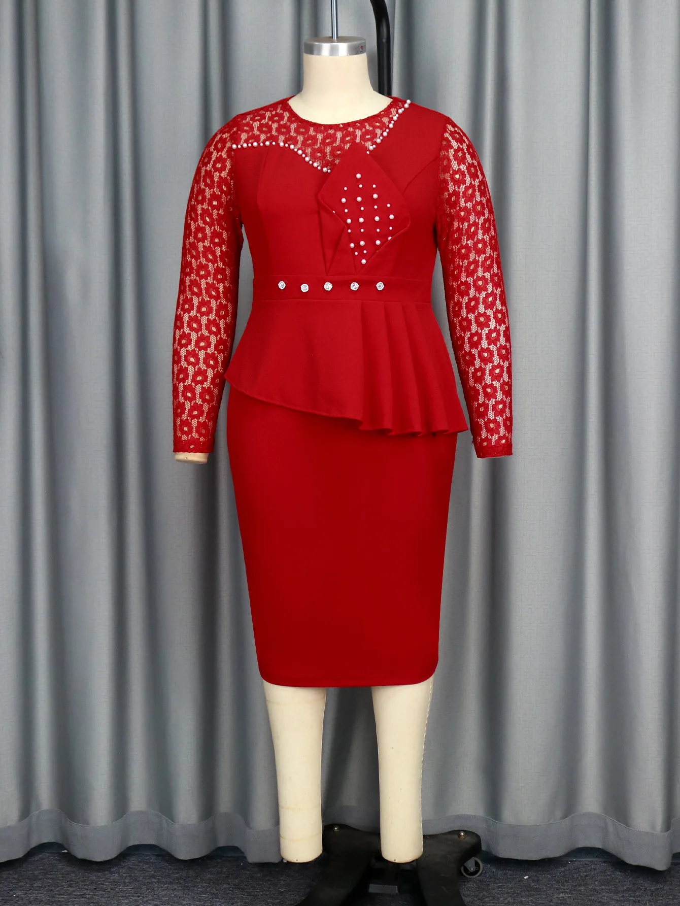plus size red dress short Blmnix Dresses for Women Plus Size Sparkly Tent Skirt Short Sleeve V-Neck Red Dress for Women,XXL