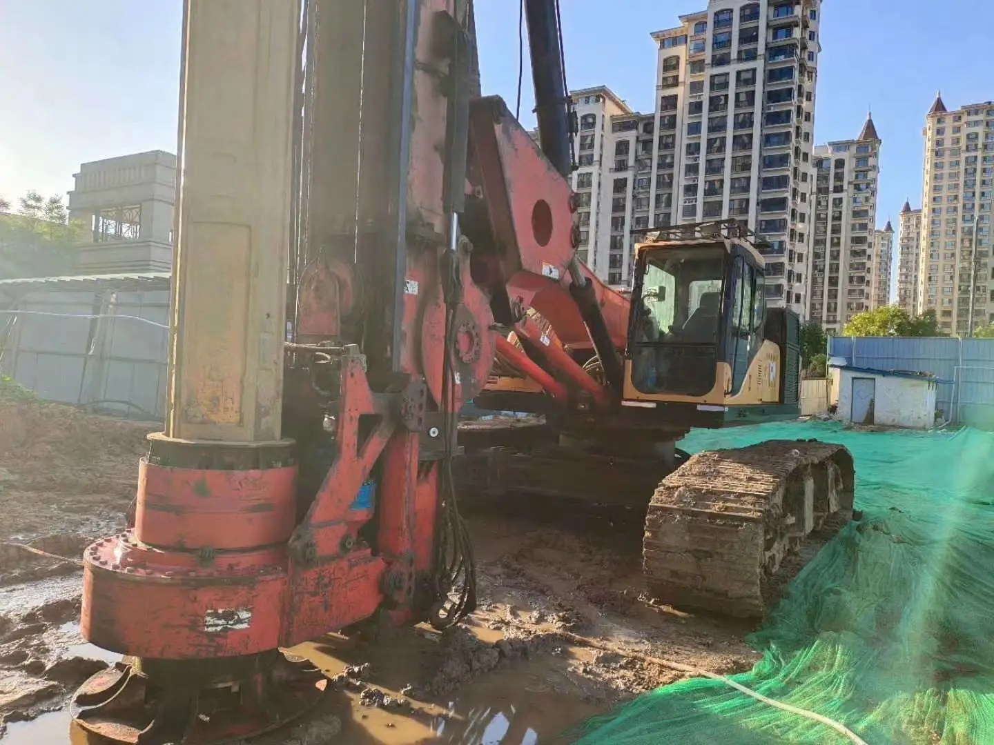 Used SANY Rotary Drilling Rig SR280 Pile Driving Machine Engine PLC Pump High Digging Power 150000kg China 0086 15026518796