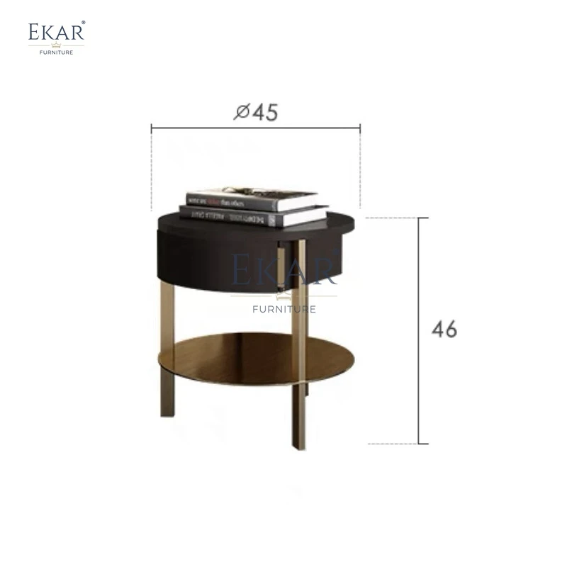 product modern bedroom bedside table with spacious storage space with metal legs decorative wood and mdf style for home hotel use-65