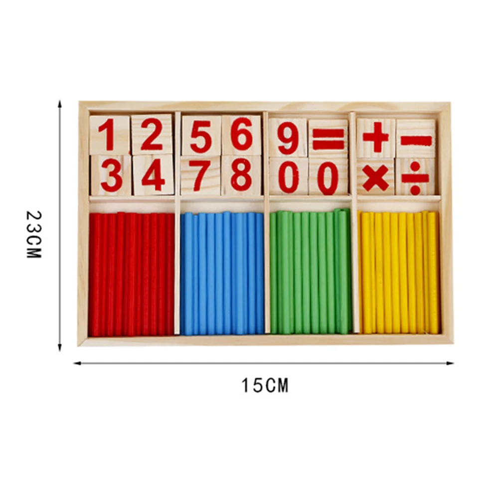 Montessori Math Rods Teaching Tools Montessori Counting Toys Wooden Sticks 