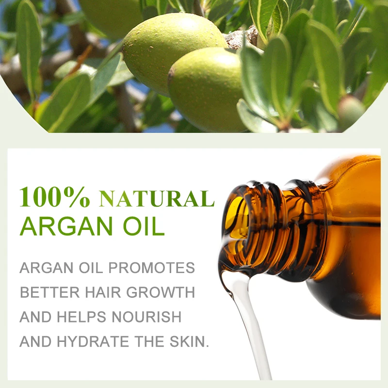Оптовая продажа, Собственная марка, полностью натуральное аргановое органическое аргановое масло сохраняет кожу и волосы увлажненными