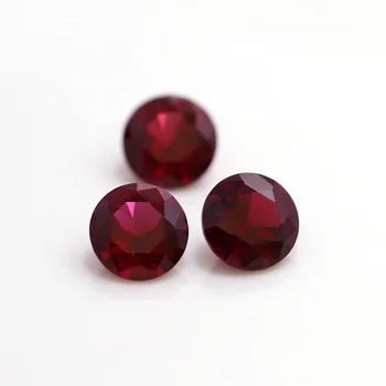 ruby lal yaqoot gemstones stones 8#Deep Rose Red corundum lab creat ruby