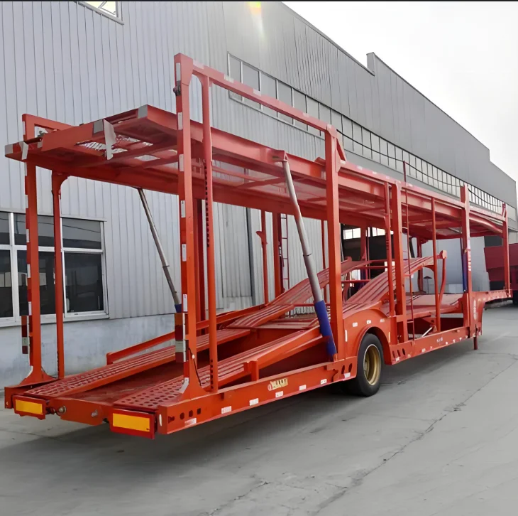 WS China Factory Double-decker Vehicle Truck Trailer Car Transport Trailer