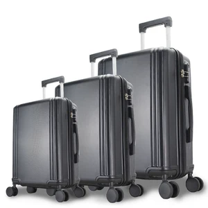 Newest Design 3 Pieces Set ABS Luggage Travel Luggage Trolly Bags Sets Factory Custom Abs Travel Boarding Luggage