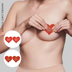 Heart Shape Multiple Graphics Sexy Disposable Adhesive Women Pasties Breast Petals Breathable Nipple Covers for Backless Dresses