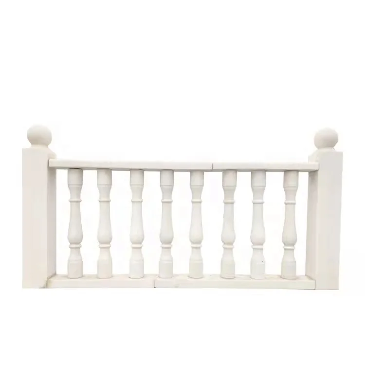 Reasonable Price Promotional White Marble Stone Baluster Railing for Indoor and Outdoor Decoration