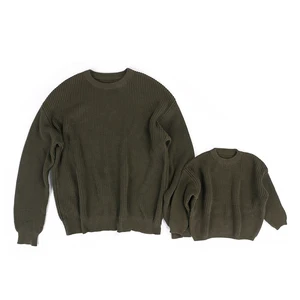 Wholesale Boutique Cardigan Cotton Kids & Women Clothing Long Sleeve Comfortable Jacket Sweater