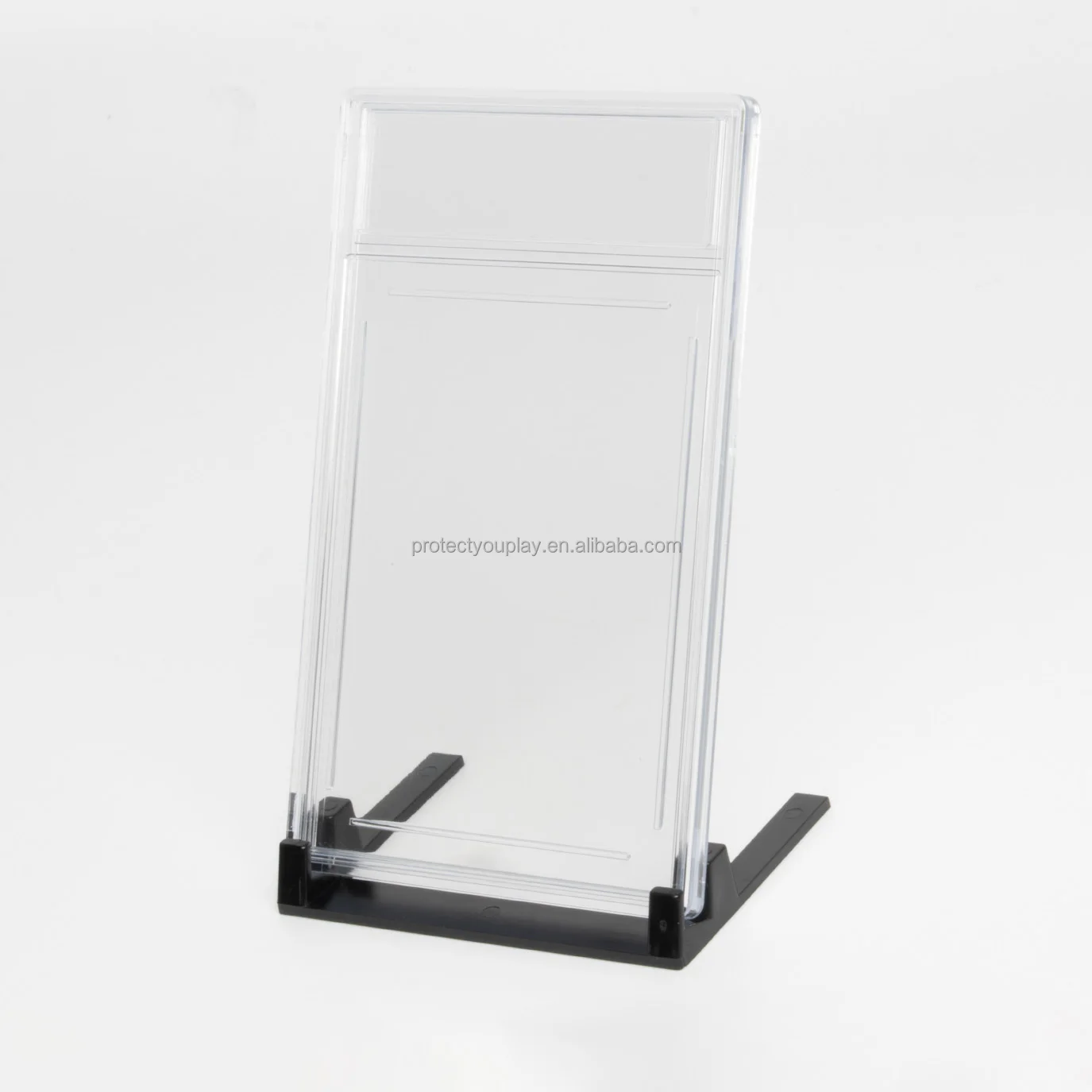 Graded Card Slab Display Stand Black Buy Graded Card Slabs Display