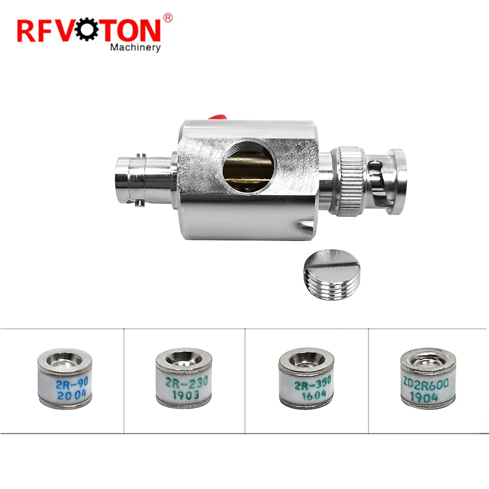 Đầu nối RF dải tần 0–3 GHz, đầu nối BNC đực sang BNC cái, bộ bảo vệ sét cho cáp đồng trục, bộ chống sét