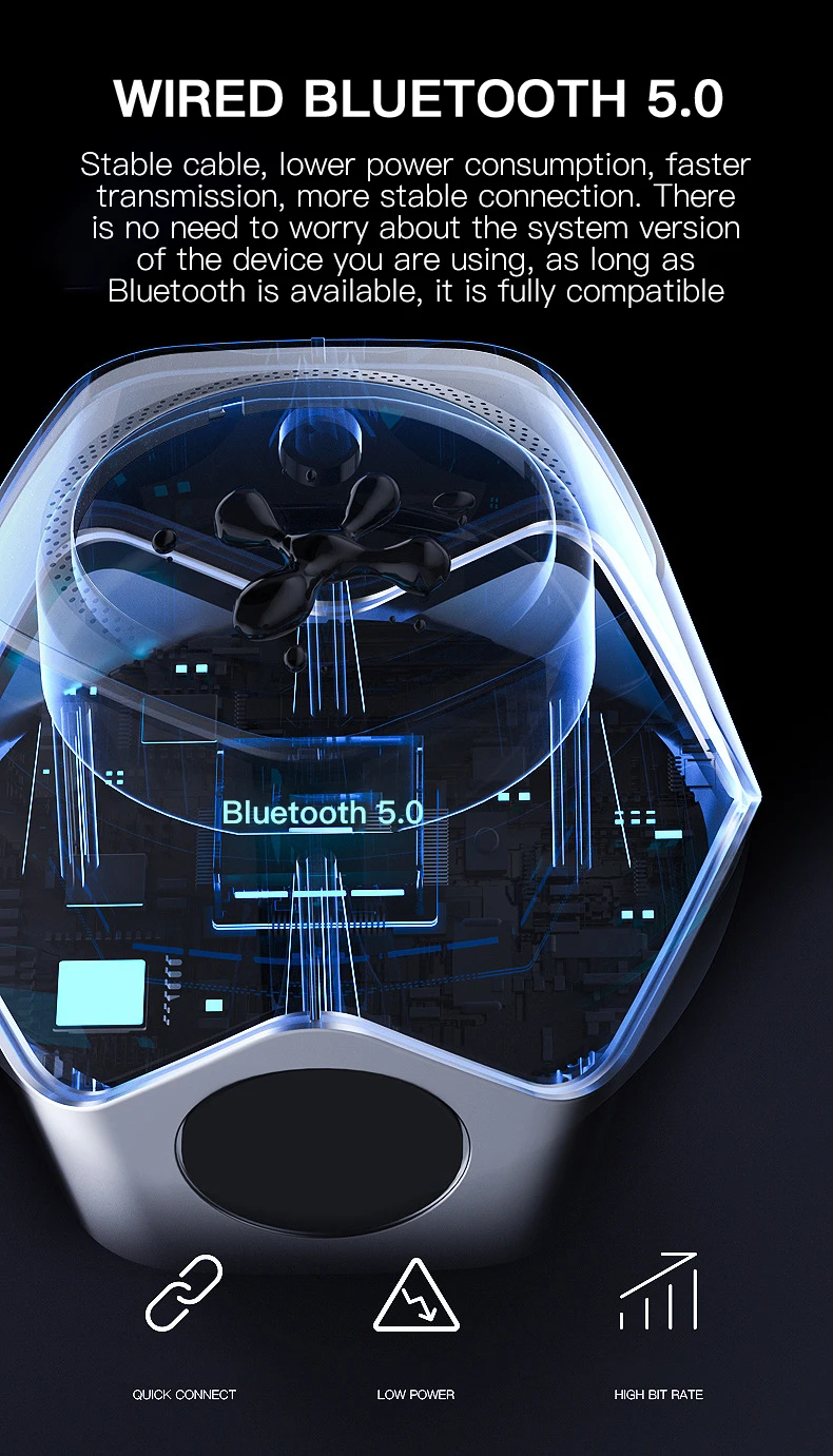 Fluid Speaker Round Falling Fluid Speaker Dedicated