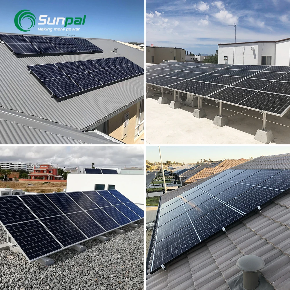 Sunpal Home Off Grid Solar System Complete Kit 5Kw 10Kw 12Kw Hybrid Solar Energy Power System With Lithium Battery