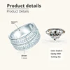 White--Double Row Diamond Ring