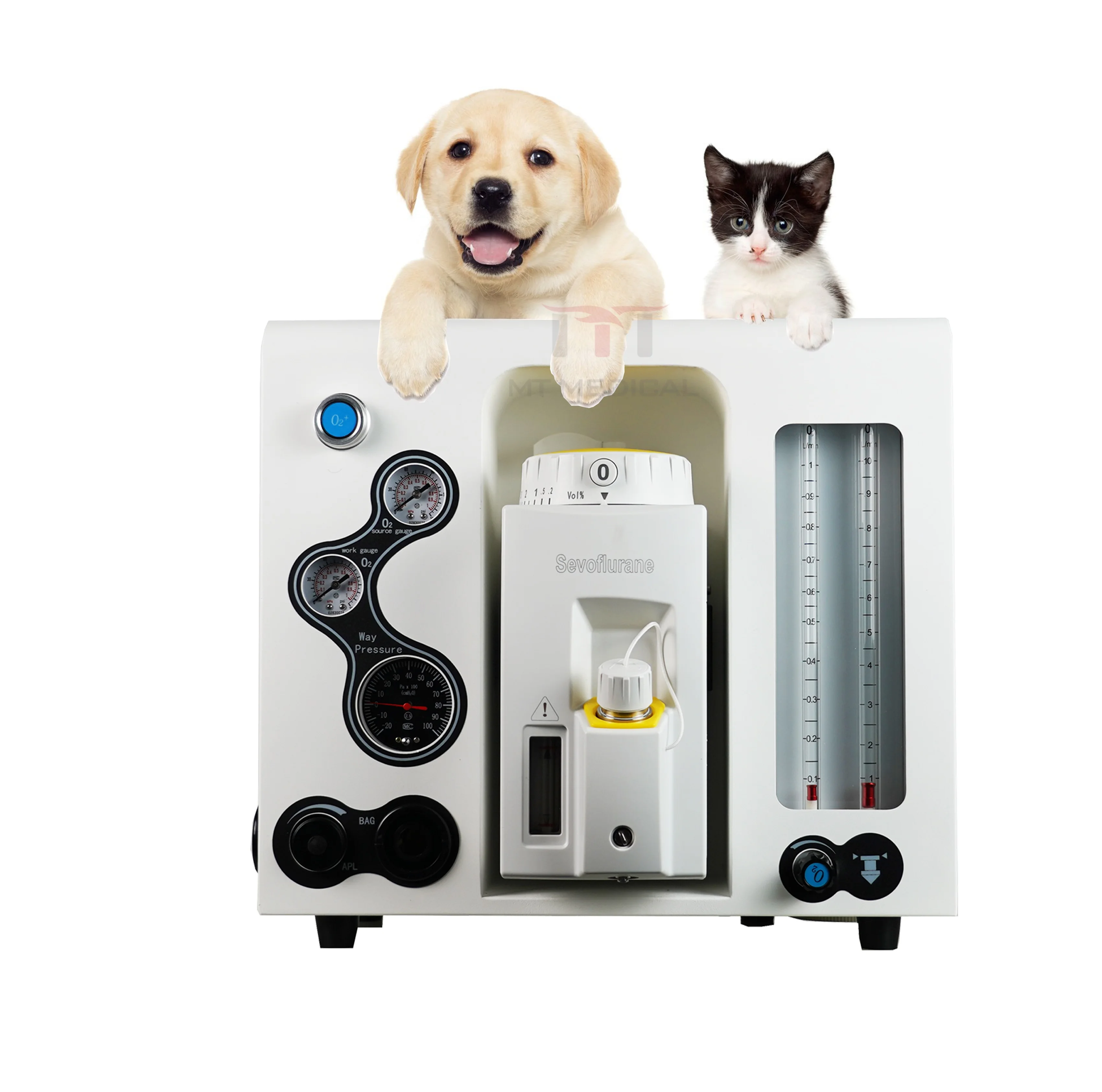 MT MEDICAL  Professional Veterinary Use Portable Anesthesia Machine with Sevoflurane Vaporizer for Hospital