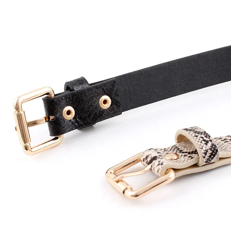 Women Slim Skinny Leather Belt Pin Buckle Dress Waist Belt Leather Pin Buckle Waist Belt for Women Genuine Calfskin  main image 4
