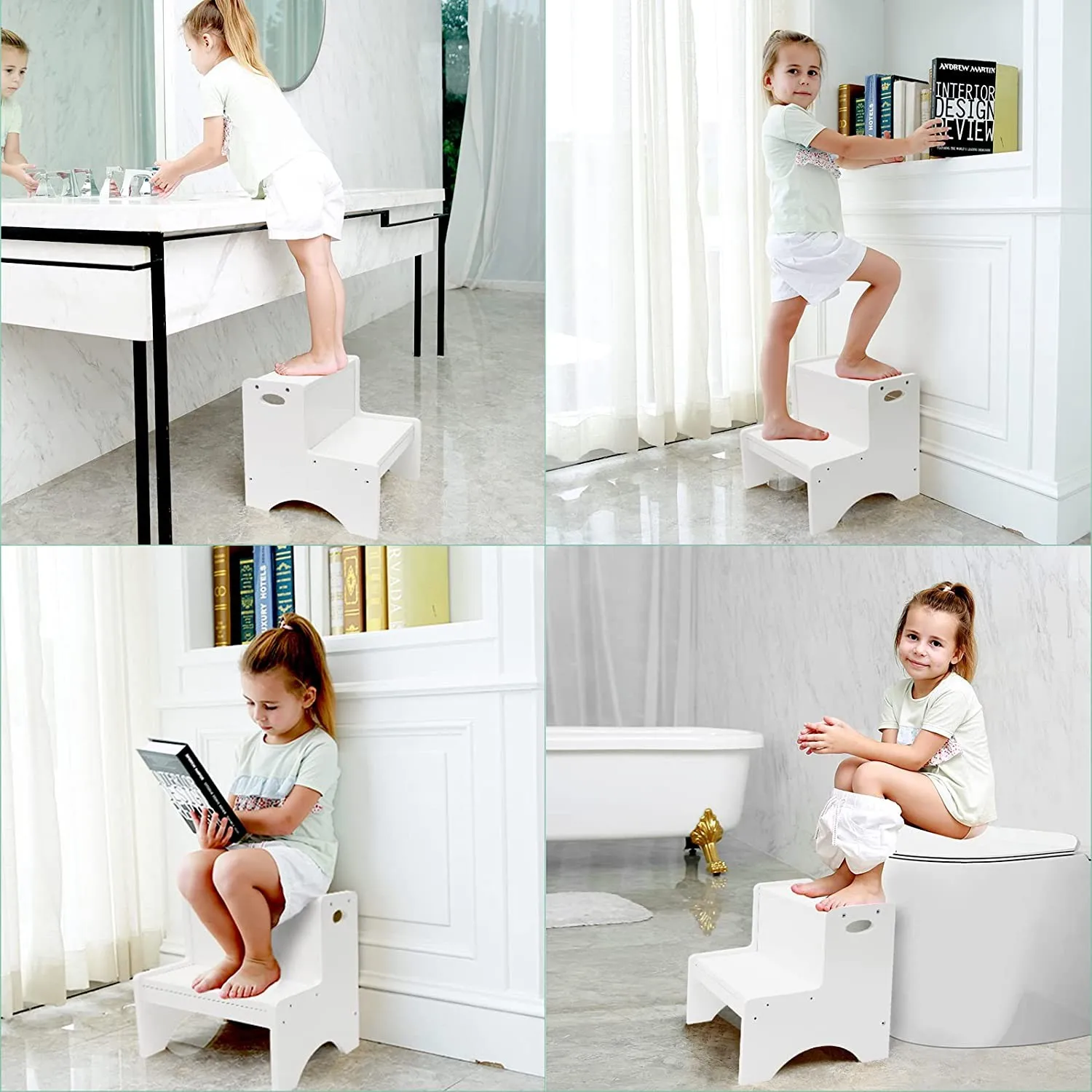 Детский деревянный табурет с ручками