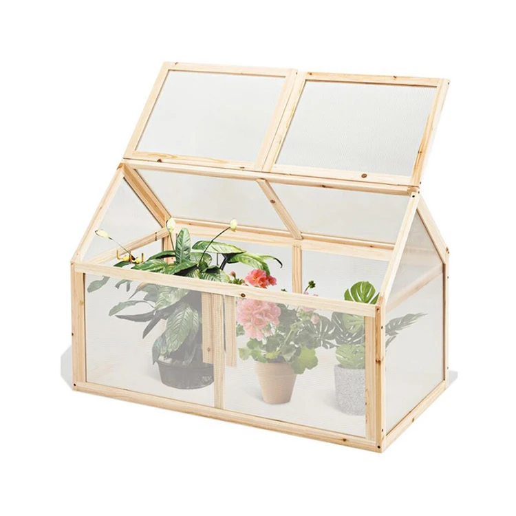 Теплица с холодной рамой для сада, деревянная мини-теплица для заднего двора, теплица с холодной рамой для овощей и цветов, теплица для выращивания