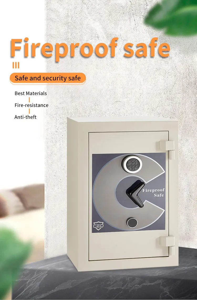 CEQSAFE 2 Hour Fire Proof Safe Box Cajas De Seguridad Coffre Fort Large Fireproof Safe for Home Digital Safe details