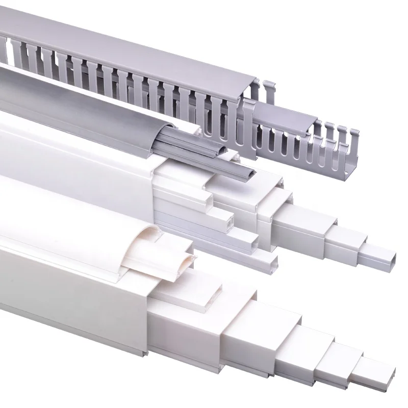 FSCAT Cable Trunking High Quality China Manufacturer Durable Electric Pvc Wire Cable Trunking Cable Tidy