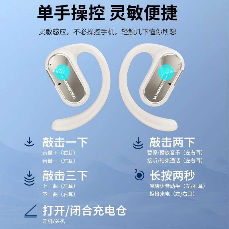 New Design Monster AC312 MH22189 Bluetooth Wireless Sports Headphones Stereo HiFi Stereo Sound New Design Earphones Waterproof