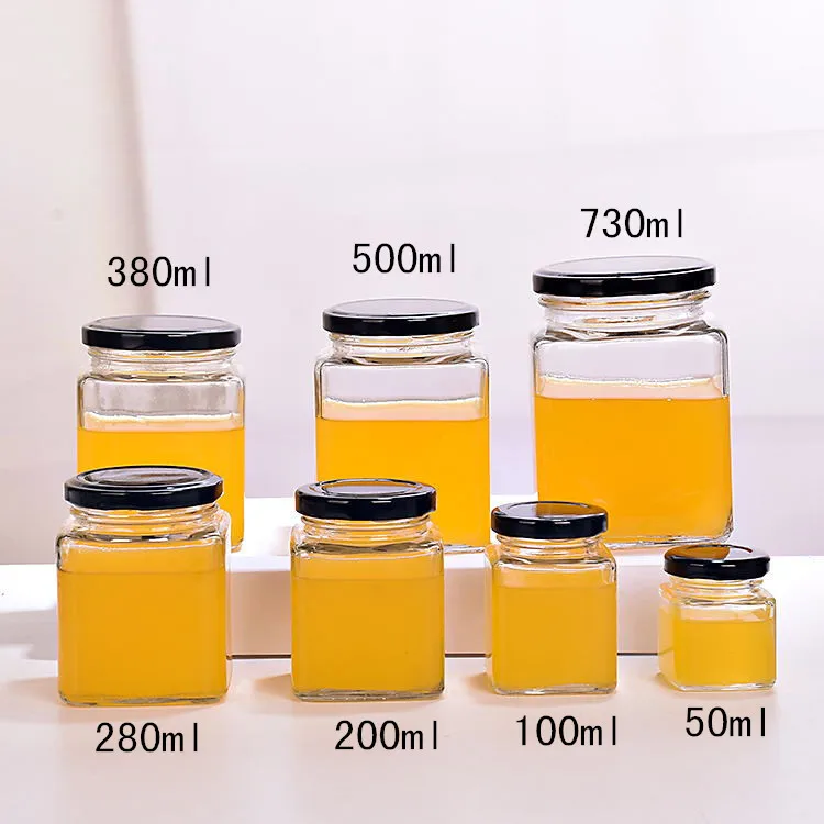 Clear Glass Honey Pot Jars (Bulk), Caps NOT Included