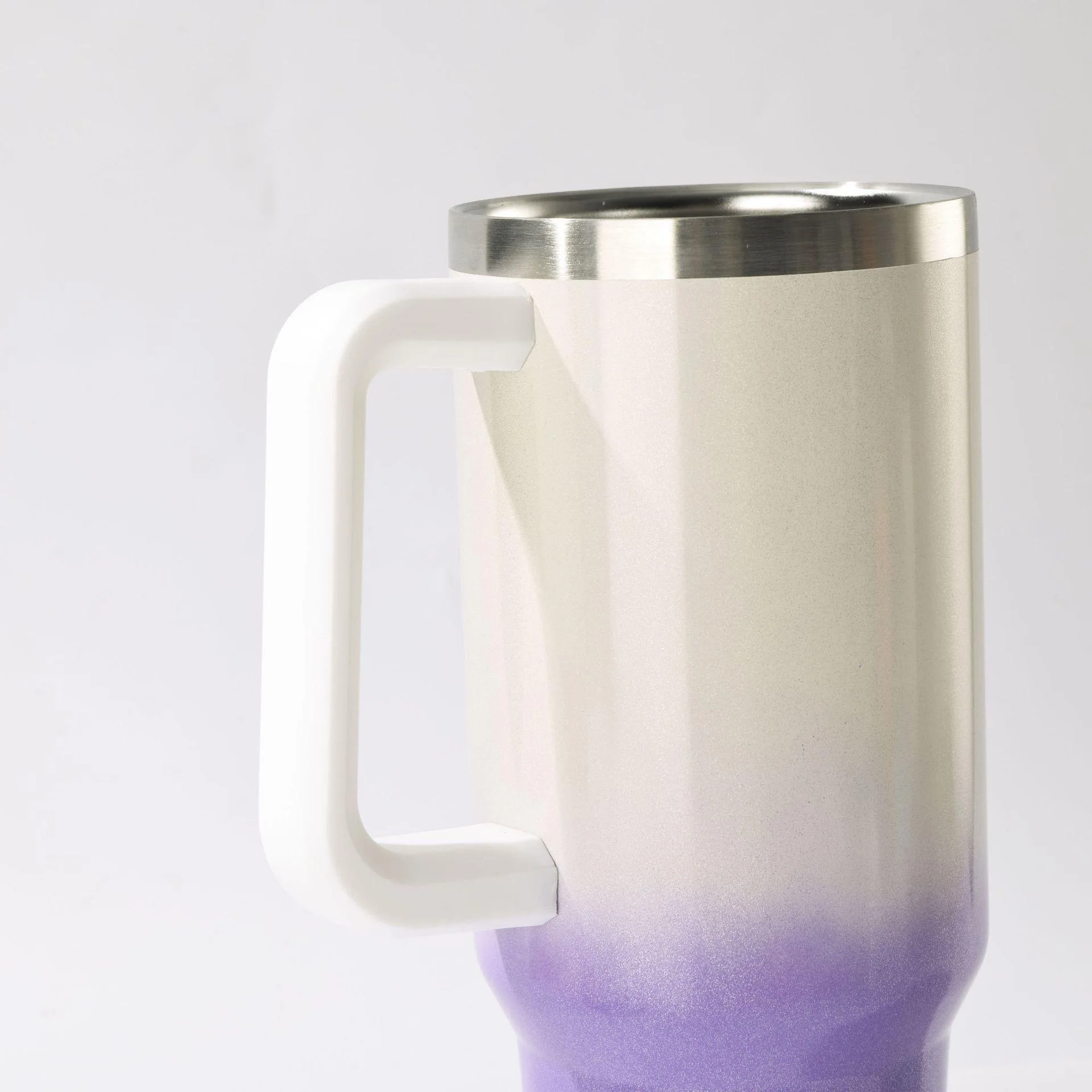 Blanks Bling Tumbler Sublimation Color Changing Cup 40oz Tumbler Stainless Steel Ombre Shimmer Tumbler With Handle and Straw
