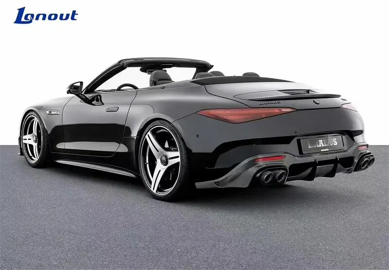 Saídas de Ar Dianteiras Spoiler Dianteiro Saias Laterais e Spoiler Traseiro para Mercedes Benz SL-Class foto 5