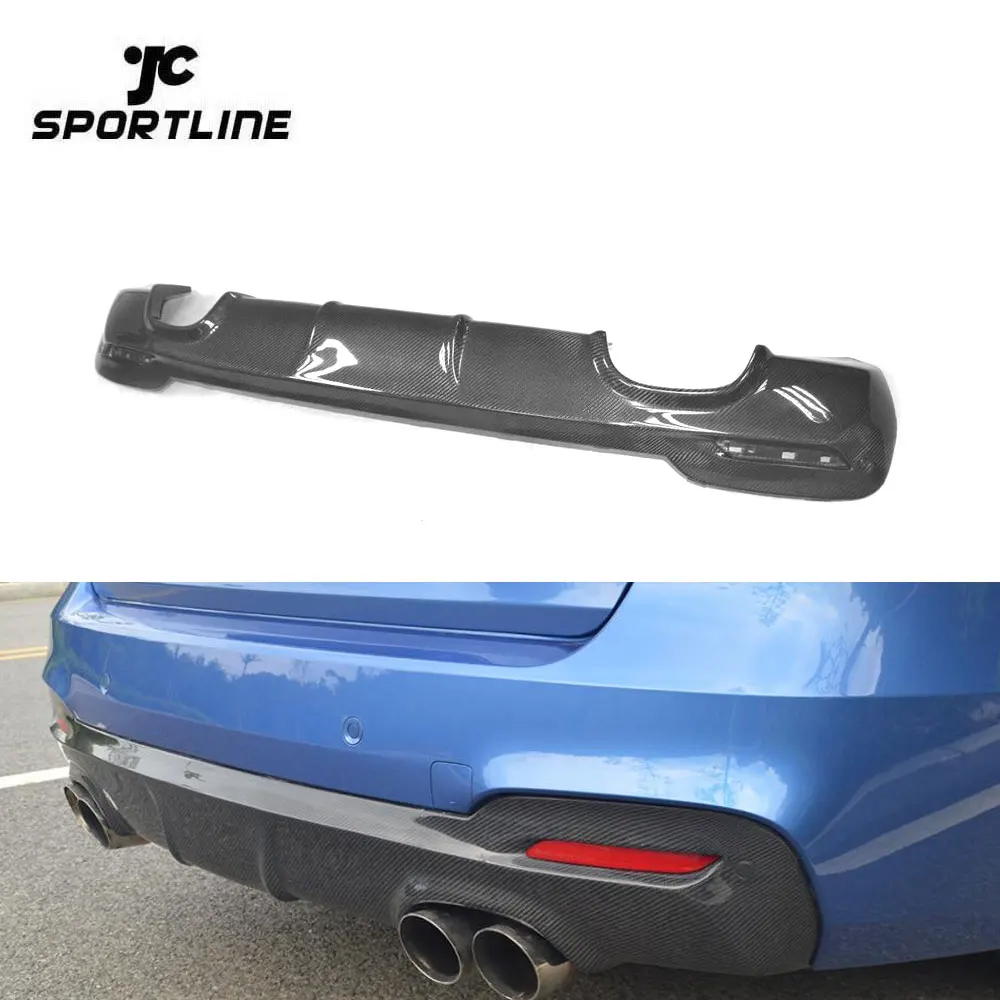 BMW F34 3シリーズGT Mスポーツ用カーボンディフューザー/左出し/左出口/ディフェーザー/本物カーボン/320/328/ BMW F343シリーズ用F34カーボンファイバーリアバンパーディフューザー