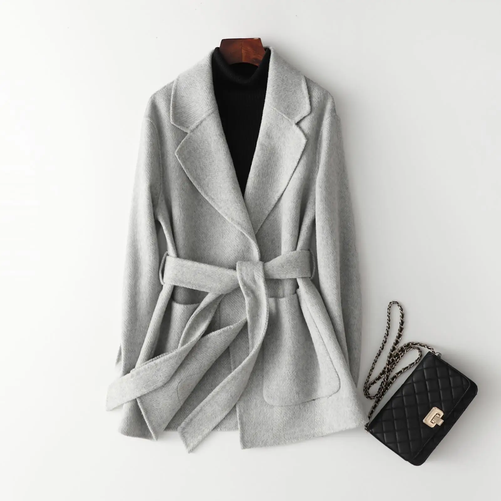 korean style wool coat