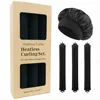 Lot de 3 bonnets de nuit noirs - Boîte couleur